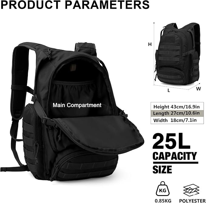 Mardingtop 25L Tactical Backpacks Molle Hiking daypacks - Image 2