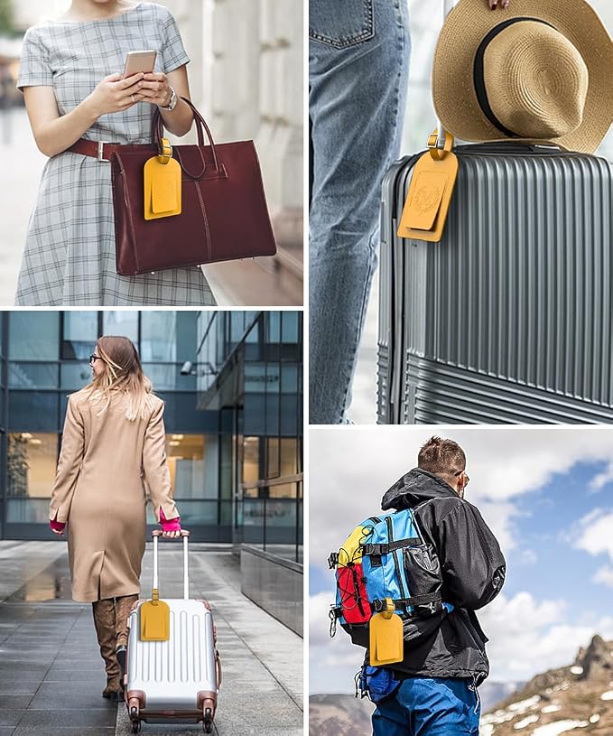 FESAS 3 Pack A-Z Alphabet Luggage Tags - Image 7