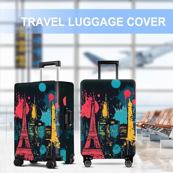 Luggage Cover Washable Suitcase Protector Anti-scratch Suitcase cover Fits - Image 5