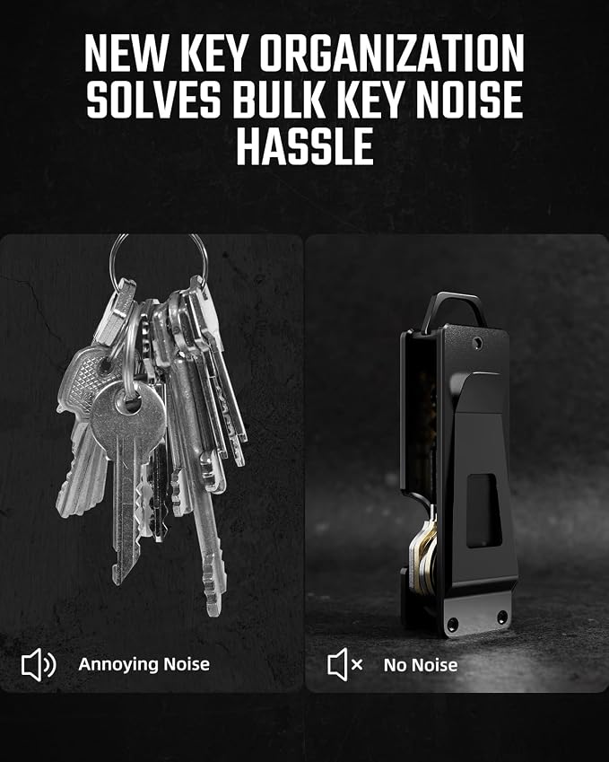 Key Organizer Compact Key Holder Metal Key Chain Minimalist key case key holder - Image 2