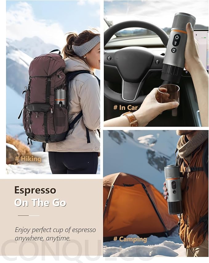 CONQUECO Portable Espresso Machine Travel: 12v Car Coffee Maker - Image 6