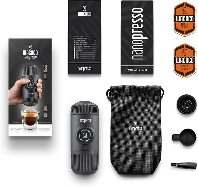 WACACO Nanopresso Portable Espresso Maker, Upgraded Version of Minipresso - Image 8