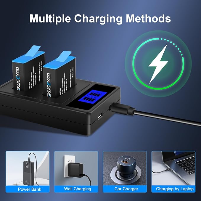 Rechargeable Battery Charger Kit Compatible - Image 2