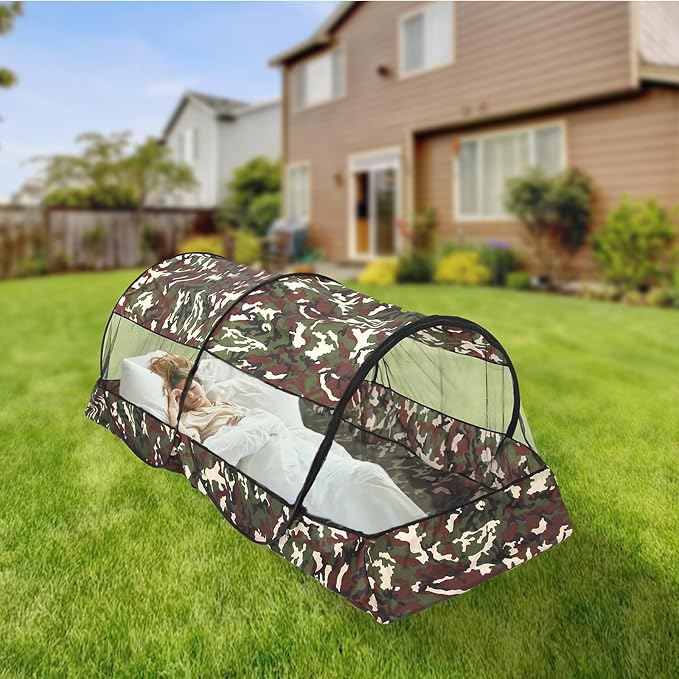 CMINGJ Portable Mosquito Net Foldable Pop-Up Travel Mosquito Net - Image 2