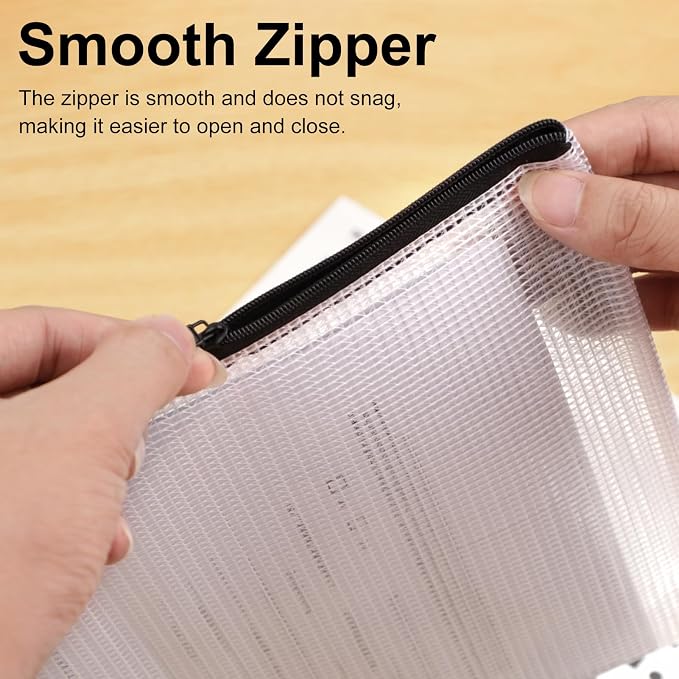 20pcs Multisize Mesh Zipper Pouch, Waterproof Bags - Image 6