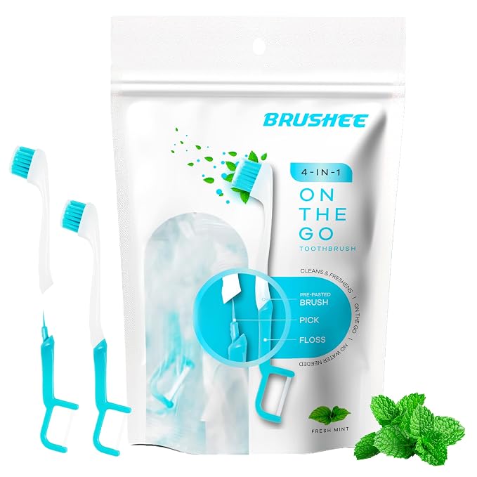 The Evolution of Oral Care | 4-in-1 Tool | Individually Wrapped | Disposable | by Brushee