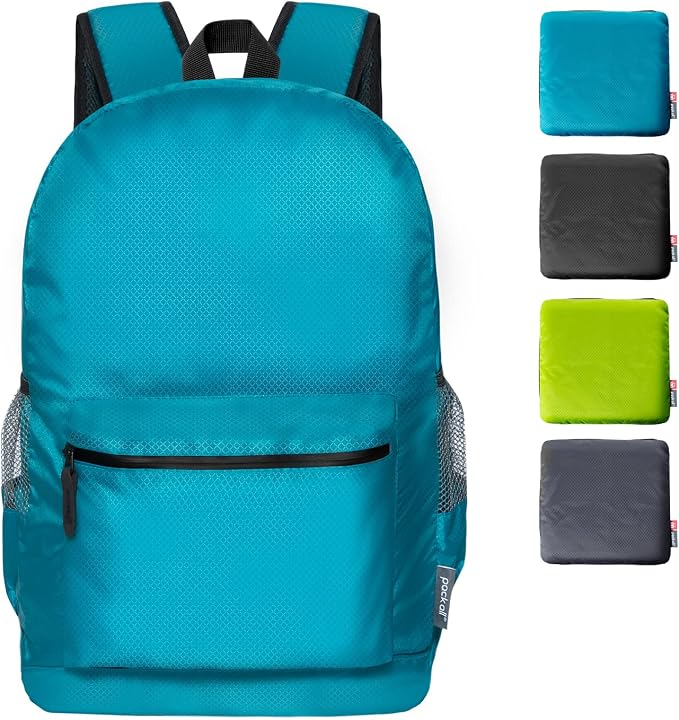 pack all 20L Lightweight Packable Backpack, Water Resistant Foldable Backpack by packall