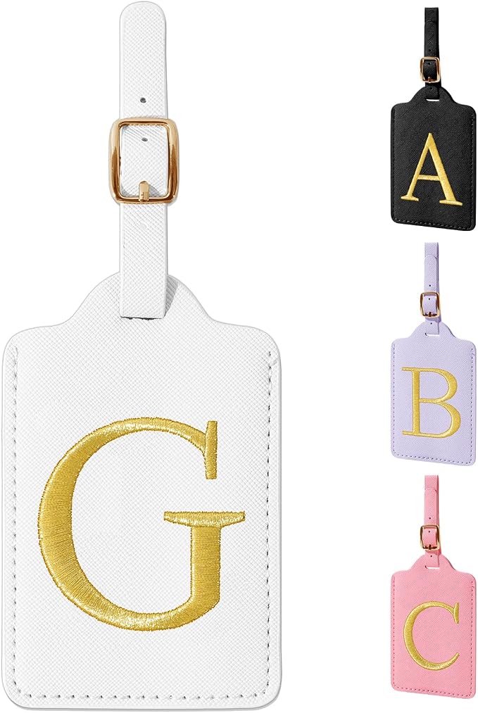 Personalized Initial Luggage Tags by izuzta