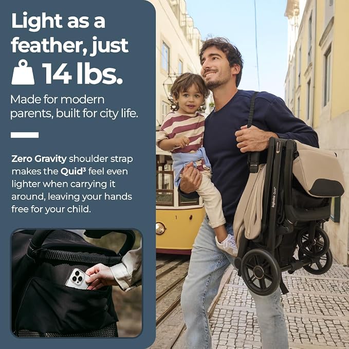 Inglesina Quid³ Stroller, Cosmic Black - Image 4