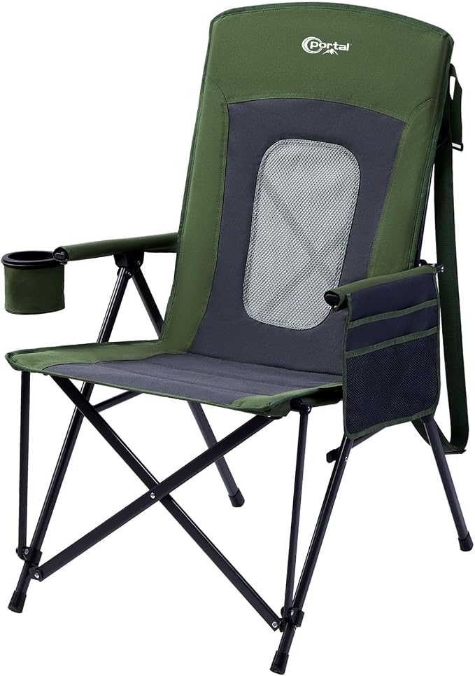 PORTAL Oversized Folding High Back Portable Lawn Chairs by PORTAL