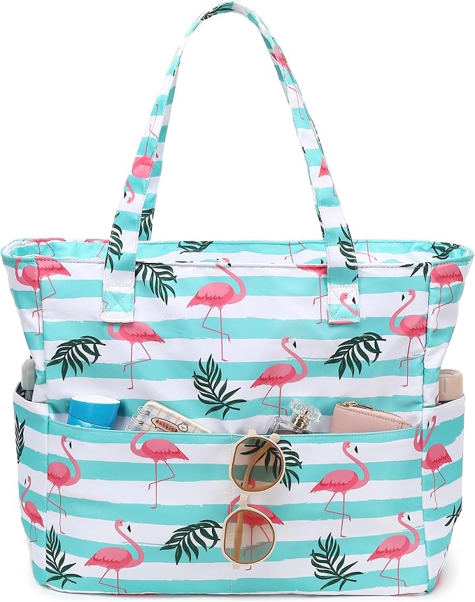 LEDAOU Beach Bag Waterproof Sandproof Women Tote Bag Pool Bag by LEDAOU