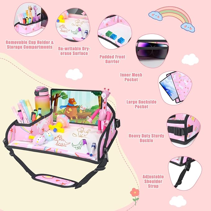 Kids Travel Tray for Car Airplane - Image 5