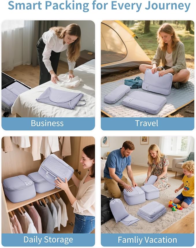 WANDF 7 Set Compression Packing Cubes - Image 9