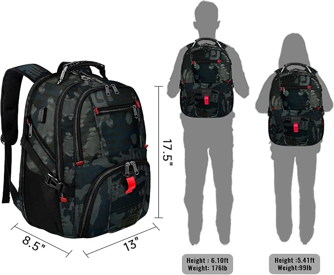 YOREPEK Travel Backpack, Extra Large 50L Laptop Backpacks - Image 7