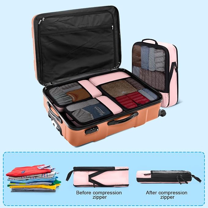 4 PCS Set Compression Packing Cubes - Image 6