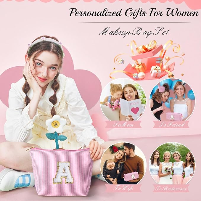 YOOLIFE Birthday Gift for Girls Makeup Bag Cosmetic Bag Teacher Gifts for 3 4 5 - Image 3
