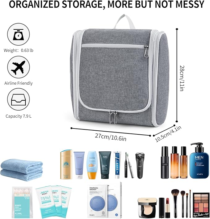 Della Gao Travel Hanging Toiletry Bag - Image 2