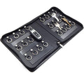 OFFIDIX Portable Zippered Key Case, Leather Portable Key Cabinet 24 Key Hooks by Offidix
