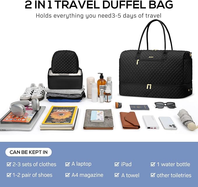 Travel Weekender Duffle Bag for Women - Image 4