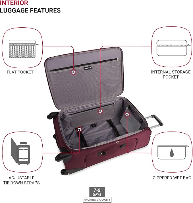 SwissGear Sion Softside Expandable Luggage, 2-Piece Set - Image 5