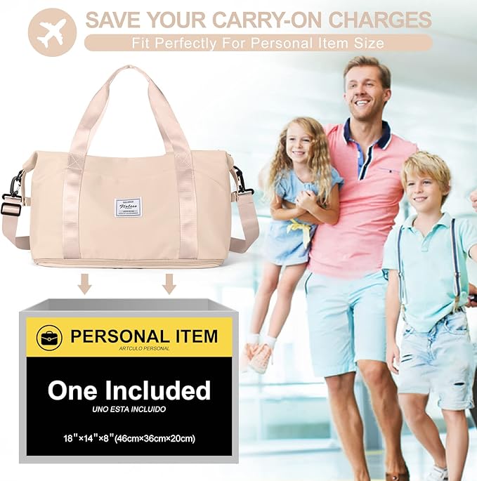 Travel Duffel Bag, Sports Tote Gym Bag, Shoulder Weekender Overnight Bag - Image 2