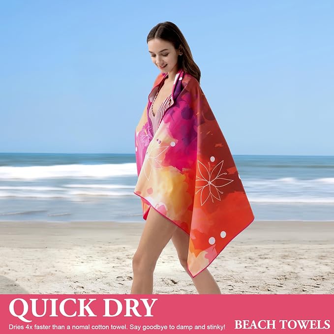 Your Choice Microfiber Quick Dry Sand-Free Beach Towel - Image 4
