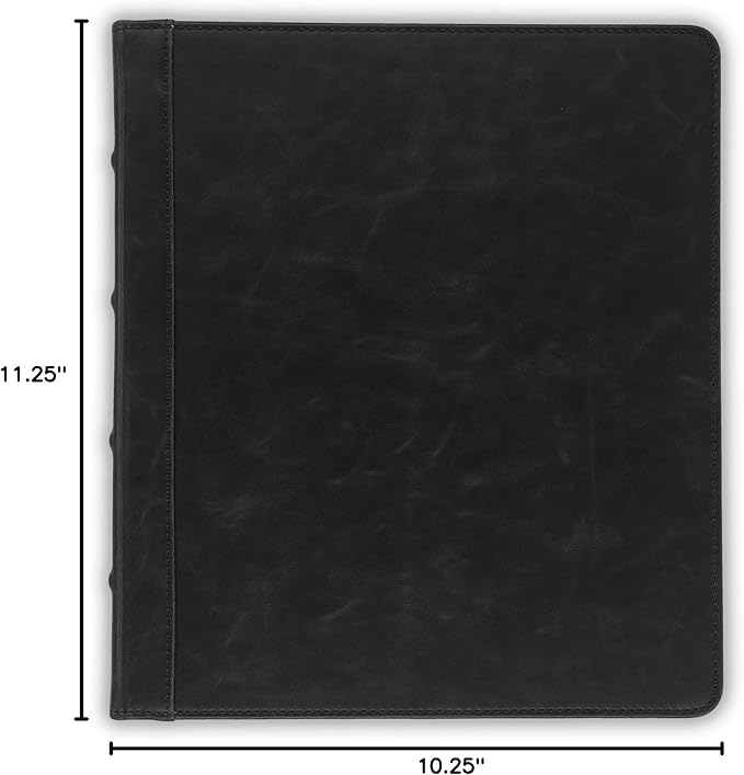 Samsill Vintage Leather Mini 3 Ring Binder 0.5 Inch Round Ring, 5.5 x 8.5 Inch - Image 7
