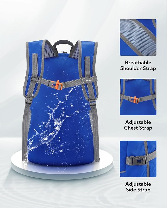 WATERFLY Hiking Foldable Daypack Backpack: 25L Ultra Lightweight Packable - Image 4
