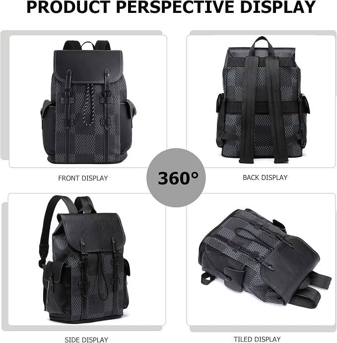 KingTo Laptop Backpack for Men Luxury Anti-Theft Travel Backpack Casual - Image 3