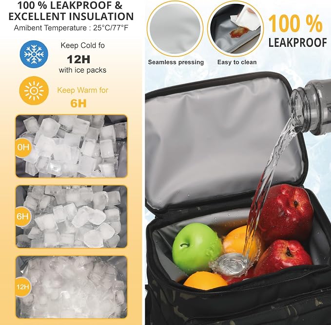 Tactical Backpack Cooler, Soft Lightweight Leakproof Cooler Backpack, Insulated - Image 5