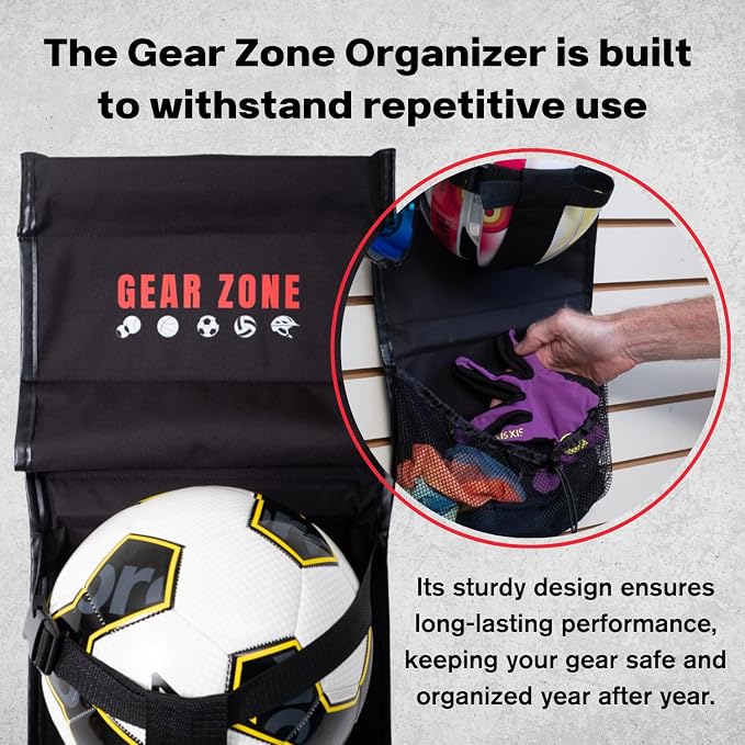 Hanging Sports Equipment Organizer | Multi-Purpose | Garage Sports Ball Storage - Image 5