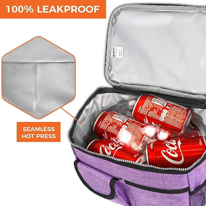 opux Lunch Bag Women Insulated, Adult Lunch Box Cooler, Lunch Box - Image 5
