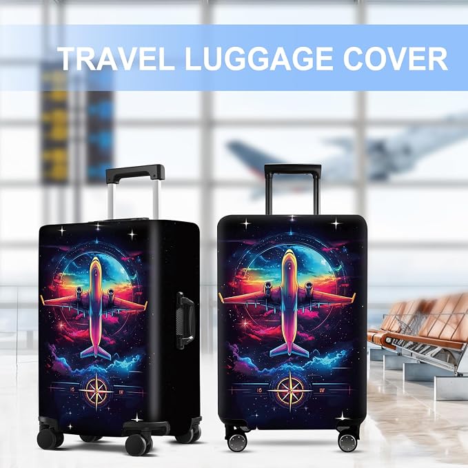 Luggage Cover Washable Suitcase Protector Anti-scratch Suitcase cover Fits - Image 5