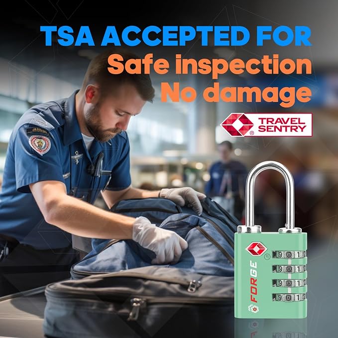 Forge Dual-Opening: Key or Combination Access Lock, TSA Approved Locks - Image 3
