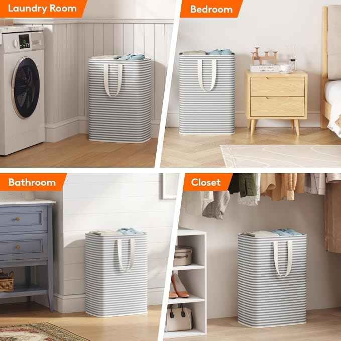 Lifewit Laundry Hamper Large Collapsible Laundry Baskets, Freestanding - Image 6