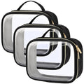 PACKISM TSA Approved Toiletry Bag, 3 Pack Clear Makeup Bags by Packism