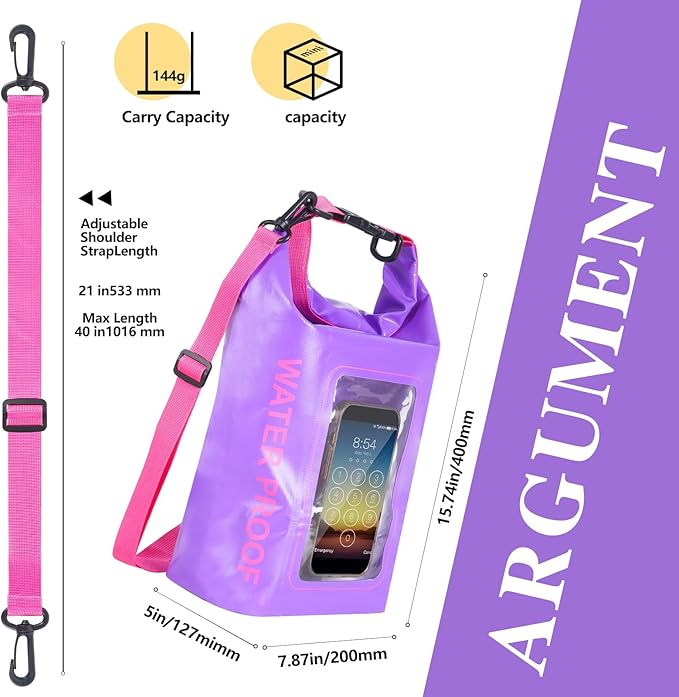 IP68 Waterproof Dry Bag, 2L - Image 2