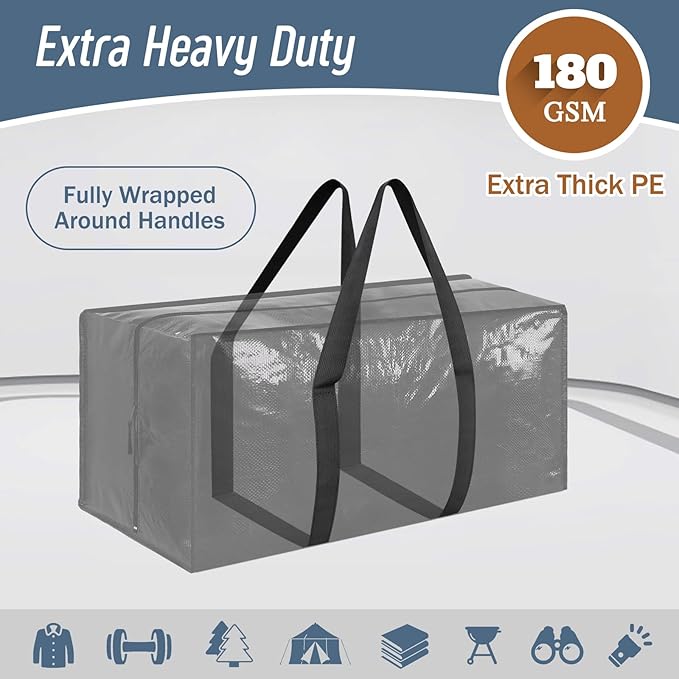 6 Pack Extra Heavy Duty Large Moving Bags - Image 2