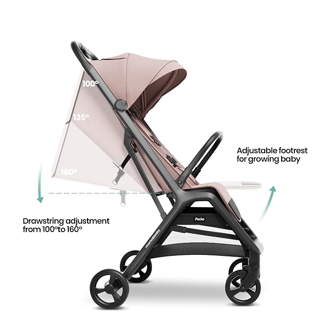 MAMA & BABY Packa Compact Travel Stroller – Lightweight, One-Hand Auto Folding - Image 3