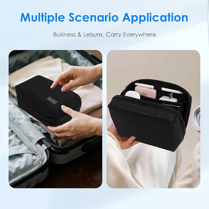 LENTION Electronics Organizer, Tech Organizer Travel Case, Tech Pouch, Cable Bag - Image 9