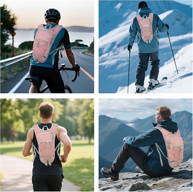 Lightweight Hydration Backpack 2L Water Bladder Pack - Image 6