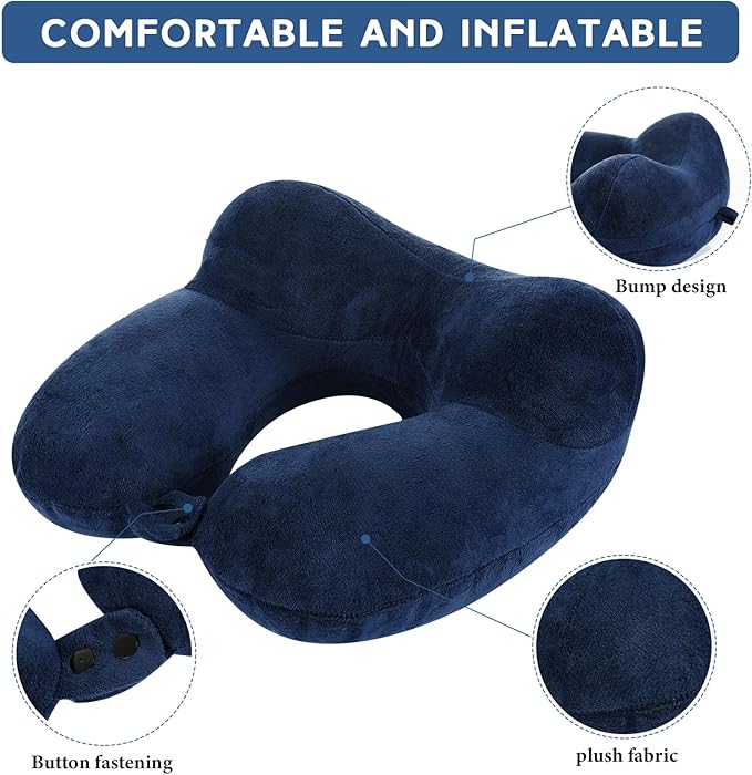 Sintuff 2 Pack Inflatable Travel Pillow - Image 3