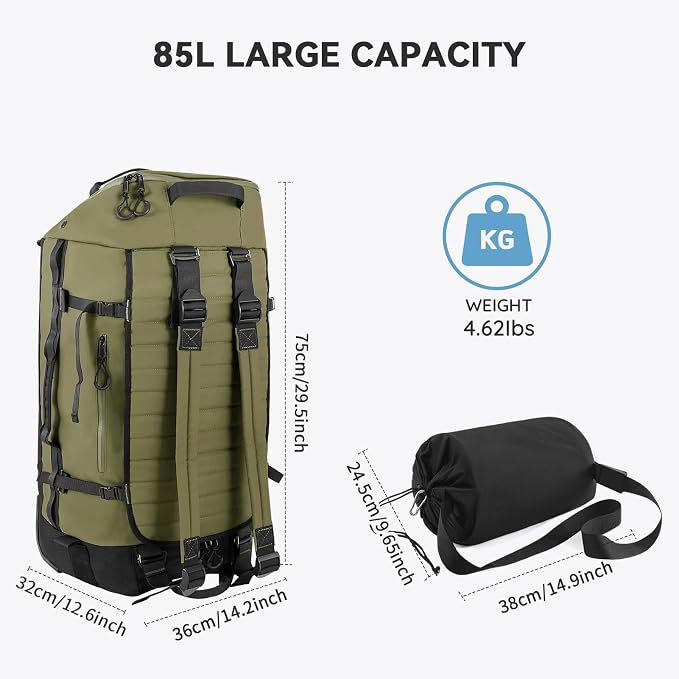 85L 29“ Foldable Rolling Backpack - Image 4