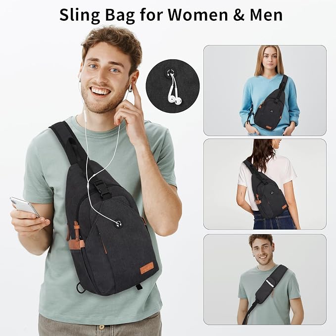 Sling Bag for Men, Crossbody Bag Men Anti Theft Crossbody Bag - Image 7
