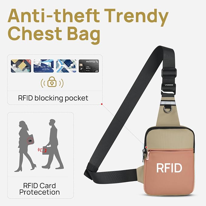 VADOO Mini Sling Bag, Small Crossbody Bag - Image 2