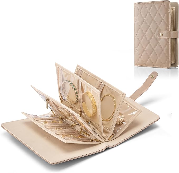Vlando Travel Jewelry Organizer Case, Teacher Appreciation Gifts, Jewelry by VLANDO