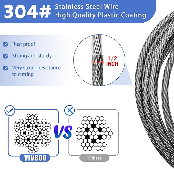 1/2Inch Heavy-Duty Security Cable Lock - Image 3