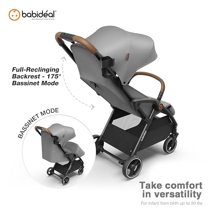 Travel Stroller, Overhead-Friendly Compact Baby Stroller, Self-Folding Toddler - Image 4