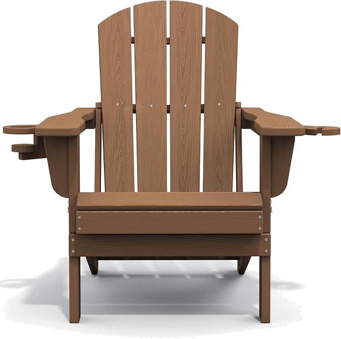 SERWALL Adirondack Chair with Cup Holders - Image 11