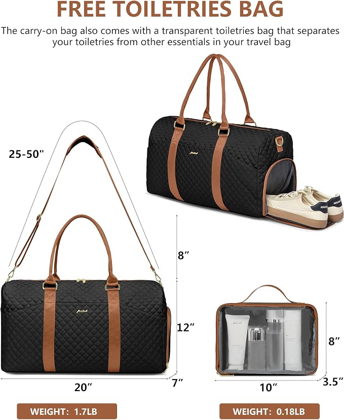 Women Duffle Weekender Travel Bag: Large Duffel Bags - Image 5